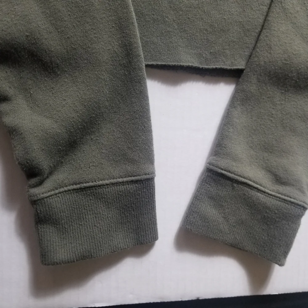 WILD FABLE OLIVE CROPPED HOODIE SIZE MEDIUM - Picture 9 of 10
